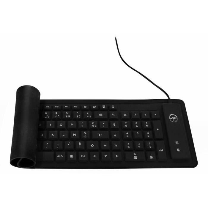 Mobility Lab clavier flexible, waterproof, étanche et enroulable ML300559 - AZERTY MOBILITY LAB