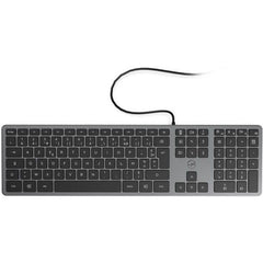 MOBILITY LAB Clavier filaire Slim finition métal - Space Grey - AZERTY MOBILITY LAB