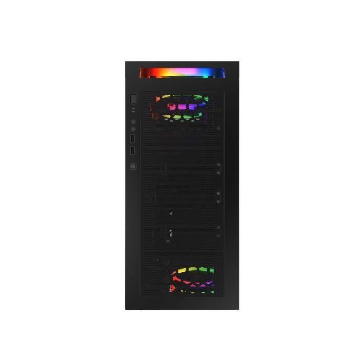 MRED - Boîtier PC Gamer ATX - Noir RGB Elite MRED