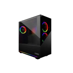 MRED - Boîtier PC Gamer ATX - Noir RGB Elite MRED