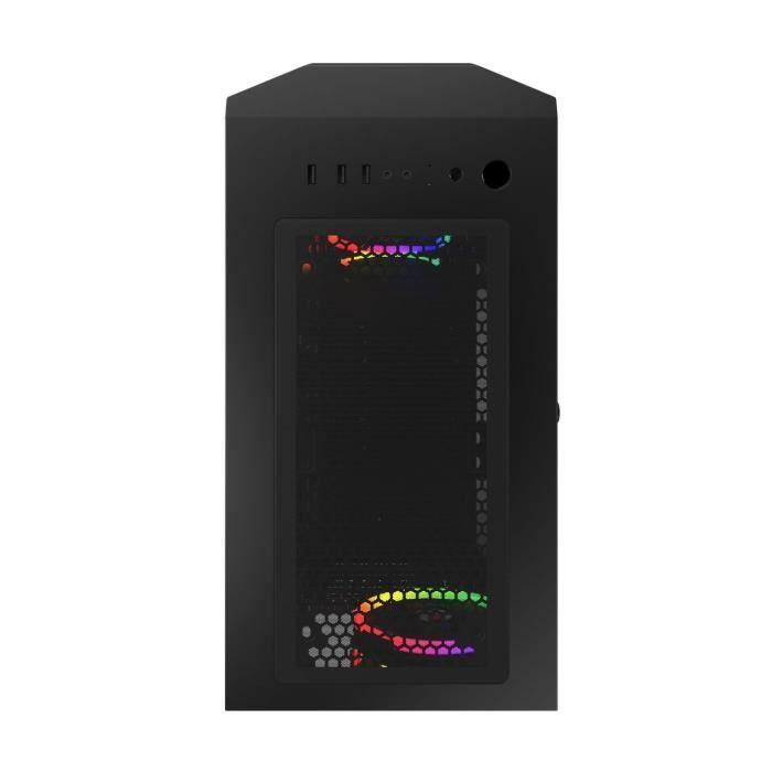 MRED - Boîtier PC Gamer ATX - Noir RGB Dream Eyes MRED