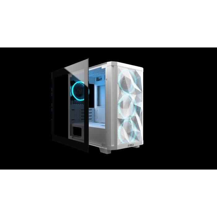 MRED - Boîtier PC Gamer - RGB StarDust Mini - Blanc MRED