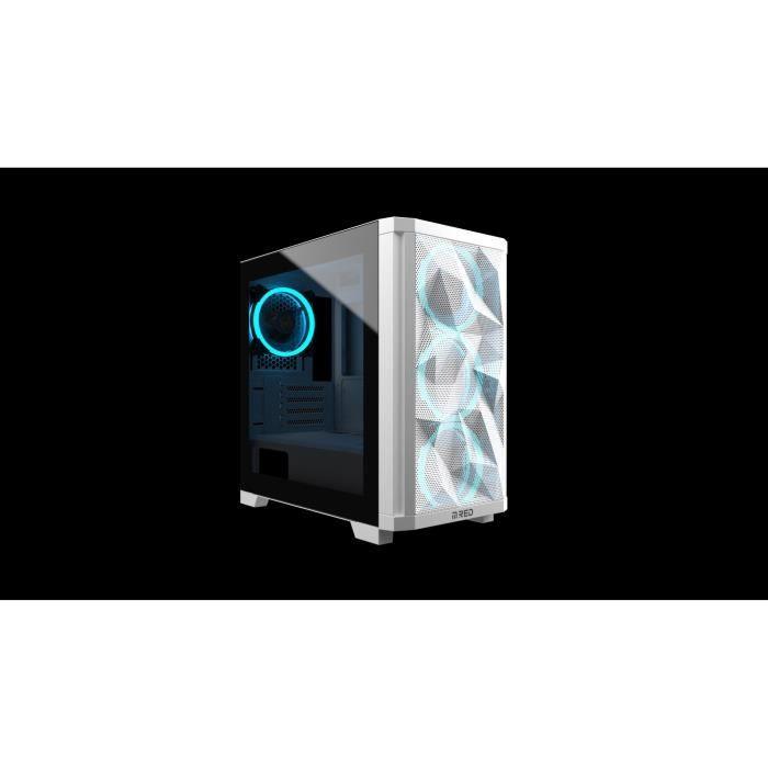 MRED - Boîtier PC Gamer - RGB StarDust Mini - Blanc MRED
