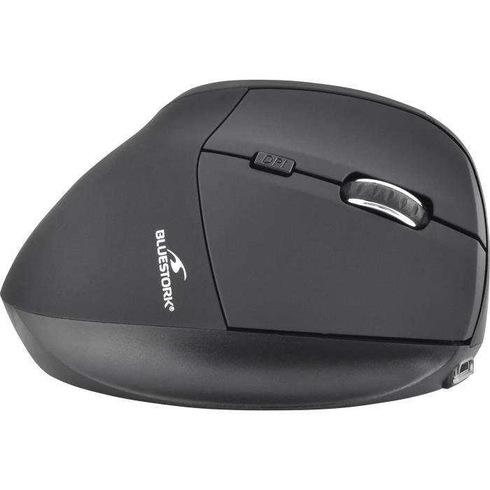 Souris ergonomique - Sans fil - Bluestork - Optique - 1 200 dpi - 6 Boutons - PC / MAC BLUESTORK