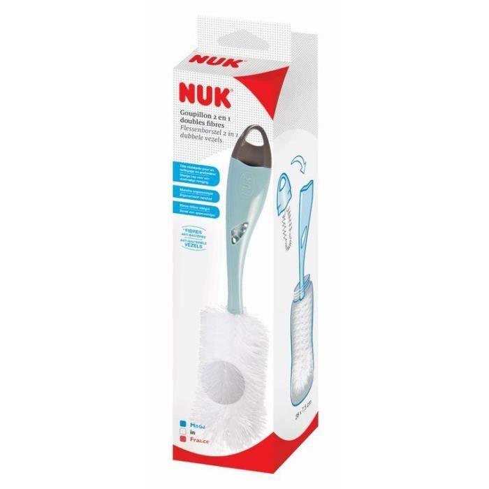 NUK Goupillon Double fibre 2 en 1 - Anti-bactérien NUK