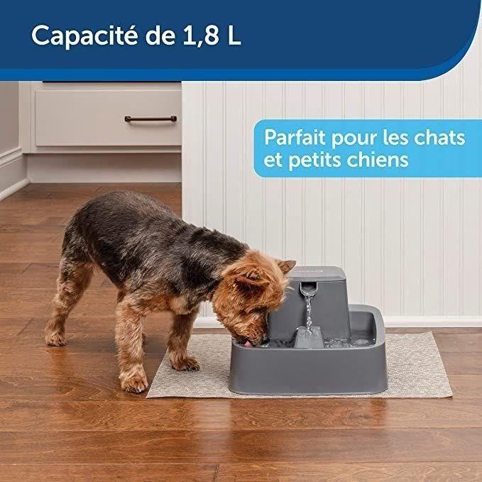 PetSafe - Fontaine a Eau Drinkwell pour Animaux - Idéale pour Chat/Petits Chien 1,8 L – Différents flux d'eau - Facile a Nettoyer PETSAFE
