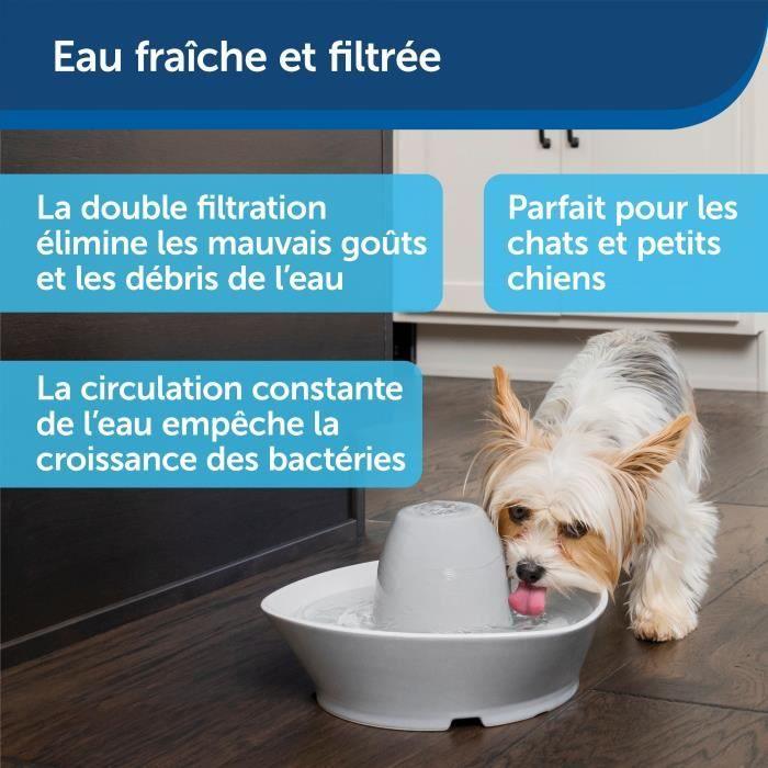 PetSafe - Fontaine en Céramique StreamSide pour Animaux de Compagnie 1,8 L - idéal pour chat et petit chien,Silencieuse, eau PETSAFE