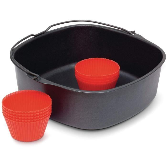 Kit de pâtisserie et moules a muffins en silicone pour Airfryer XL - PHILIPS - HD9945/01 PHILIPS