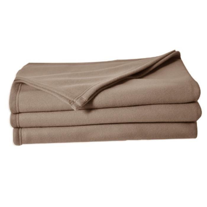 POLECO couverture polaire TAUPE 180 TOISON D'OR