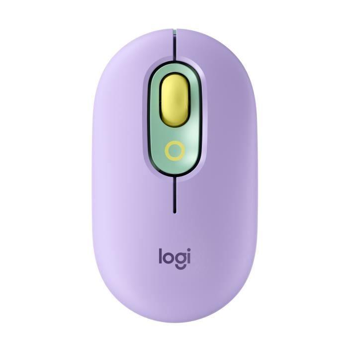 Souris Sans Fil Logitech POP Mouse avec Emojis Personnalisables, Bluetooth, USB, Multidispositifs - Menthe LOGITECH