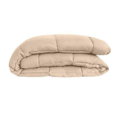 POYET MOTTE Couette Microfibre 400g/m² CALGARY - 200 x 200 cm - Gris galet et Vert lac TOISON D'OR