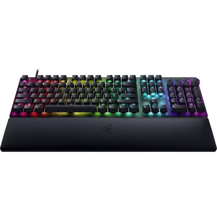 RAZER -  Clavier gaming  HUNTSMAN V2 PURPLE SWITCH RAZER