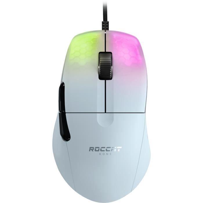 ROCCAT Souris de jeu ergonomique ultraperformante Kone One Pro White ROCCAT