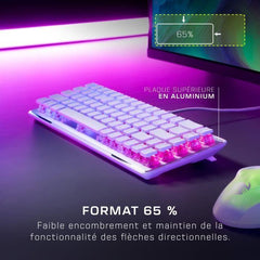 Clavier filaire - Optique et mécanique - ROCCAT - Vulcan II Max - AZERTY - Rétro-éclairage - Blanc ROCCAT