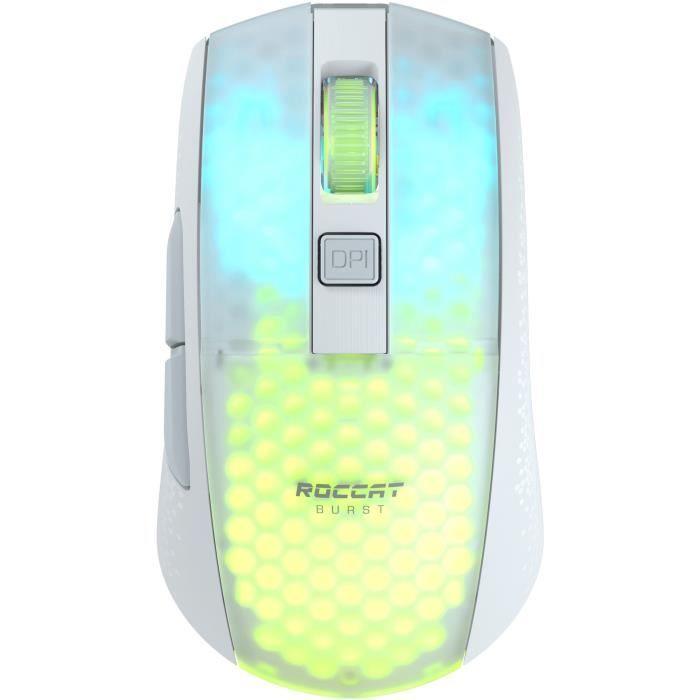 Souris Gaming - Sans Fil - ROCCAT - Burst Pro Air White - Blanc ROCCAT