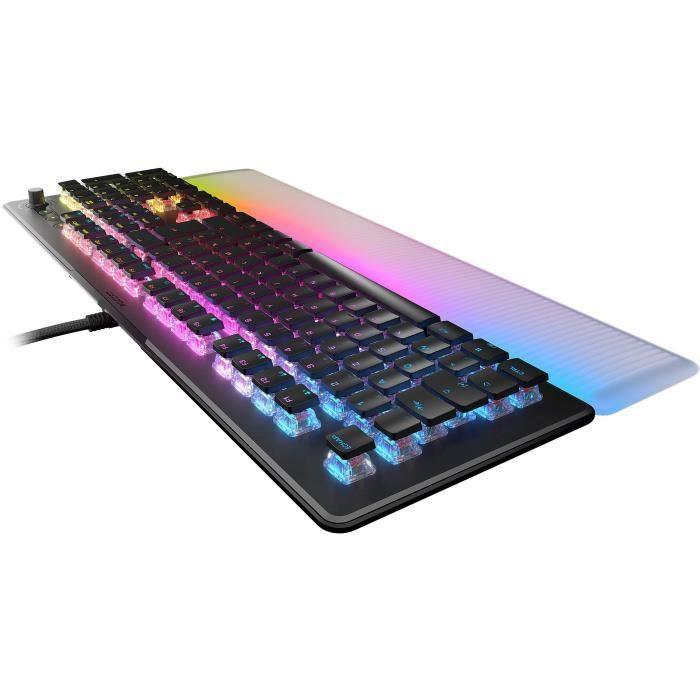 Clavier gamer optique et mécanique - ROCCAT - ROC-12-004 Vulcan II Max - Linéaire - Éclairage RGB - Noir ROCCAT