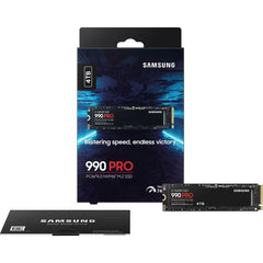 SAMSUNG - 990 PRO - Disque SSD Interne - 4 To - PCIe 4.0 - NVMe 2.0 - M2 2280 - Jusqu'a 7450 Mo/s (MZ-V9P4T0BW) SAMSUNG