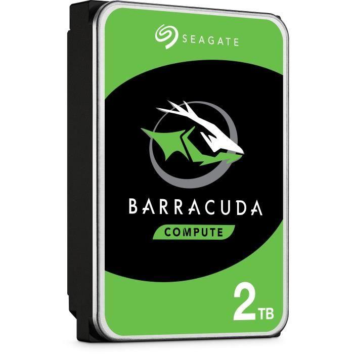 SEAGATE - Disque dur Interne HDD - BarraCuda - 2To - 7200 tr/min - 3.5 SEAGATE