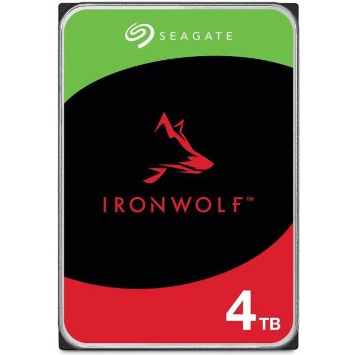 SEAGATE - Disque dur Interne - NAS IronWolf - 4To -  3.5 - 5400 tr/min (ST4000VN006) SEAGATE