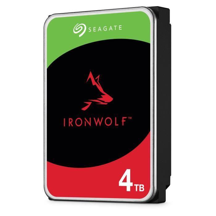 SEAGATE - Disque dur Interne - NAS IronWolf - 4To -  3.5 - 5400 tr/min (ST4000VN006) SEAGATE