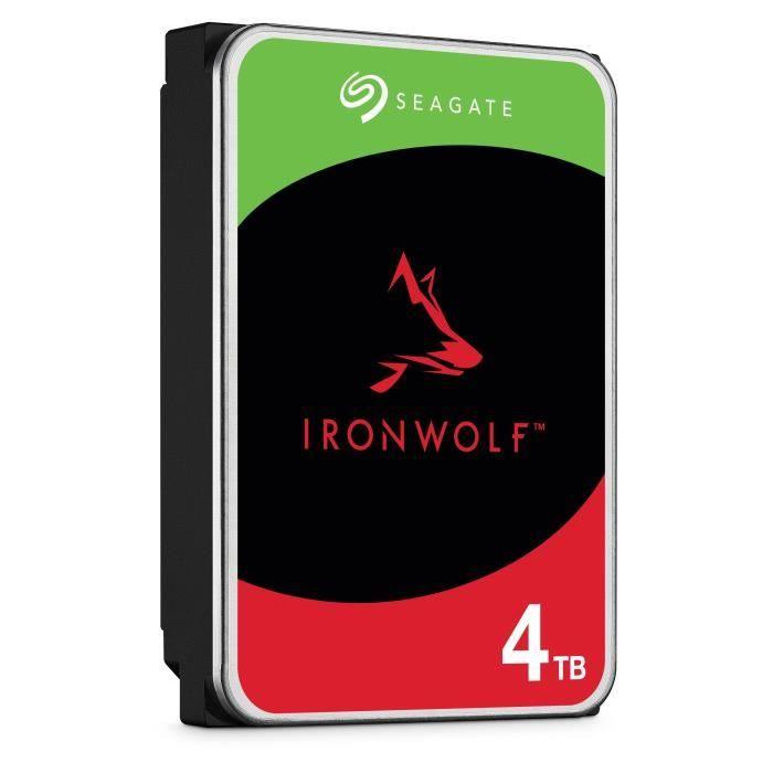 SEAGATE - Disque dur Interne - NAS IronWolf - 4To -  3.5 - 5400 tr/min (ST4000VN006) SEAGATE