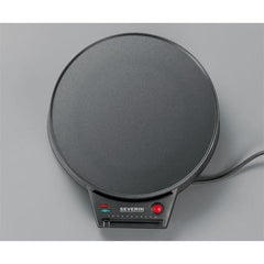 SEVERIN CM2198 - Crepiere diametre 30cm 1000W - Thermostat réglable - Inclus spatule a crepe et répartiteur de pâte en bois - Noir SEVERIN