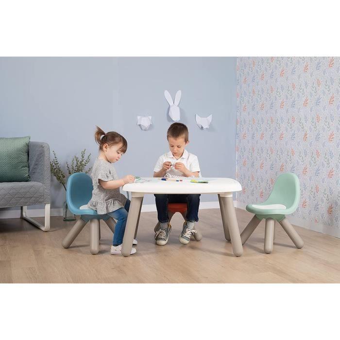 Table enfant - SMOBY - KID - Pieds soufflés - Anti-UV - Fabrication française SMOBY