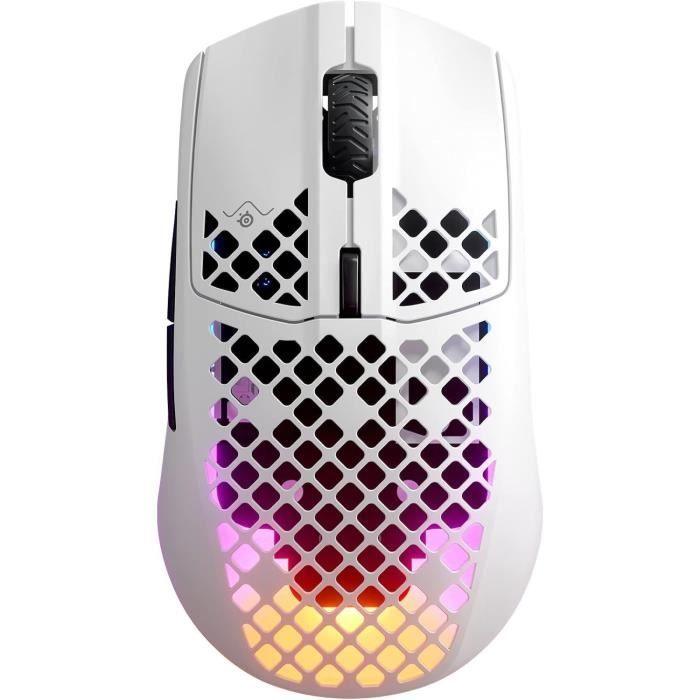 Souris gamer filaire ultra légere - STEELSERIES - AEROX 3 WIRELESS (2022) EDITION SNOW - Blanc STEELSERIES