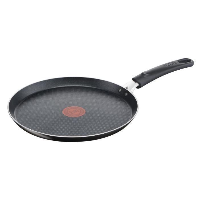 TEFAL Easy Cook & Clean Poele a crepe 28 cm, Non induction, Revetement antiadhésif, Fabriqué en France B5541102 TEFAL