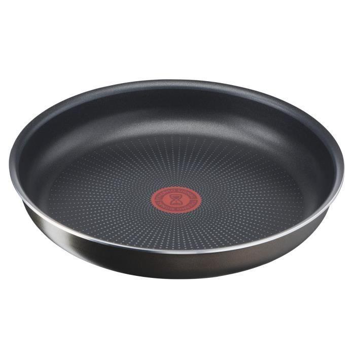 TEFAL INGENIO Poele 24 cm, Non induction, Revetement antiadhésif, Fabriqué en France, Easy Plus L1500402 TEFAL