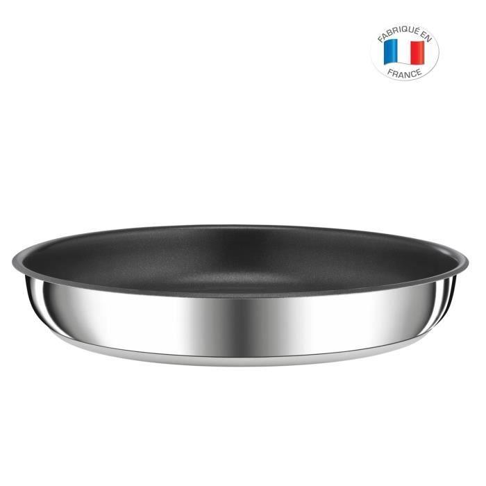 TEFAL INGENIO PREFERENCE Poele 24 cm, inox, antiadhésif, poignée vendue séparément, tous feux dont induction  L9730402 TEFAL