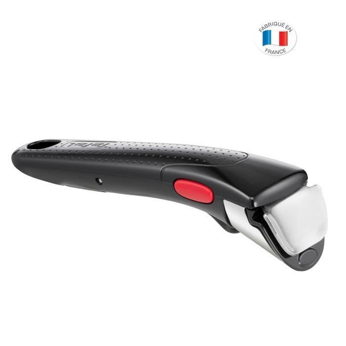 TEFAL INGENIO L9863302 Poignée amovible noire, Verrouillage 3 points de sécurité, Garantie 10 ans, Fabriquée en France L9863302 TEFAL