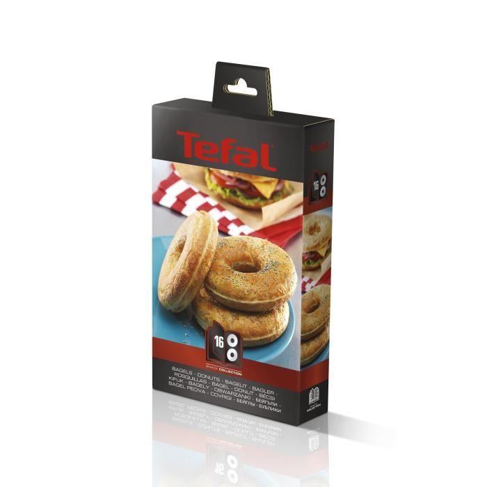 TEFAL Accessoires XA801612 Lot de 2 plaques bagels Snack Collection TEFAL