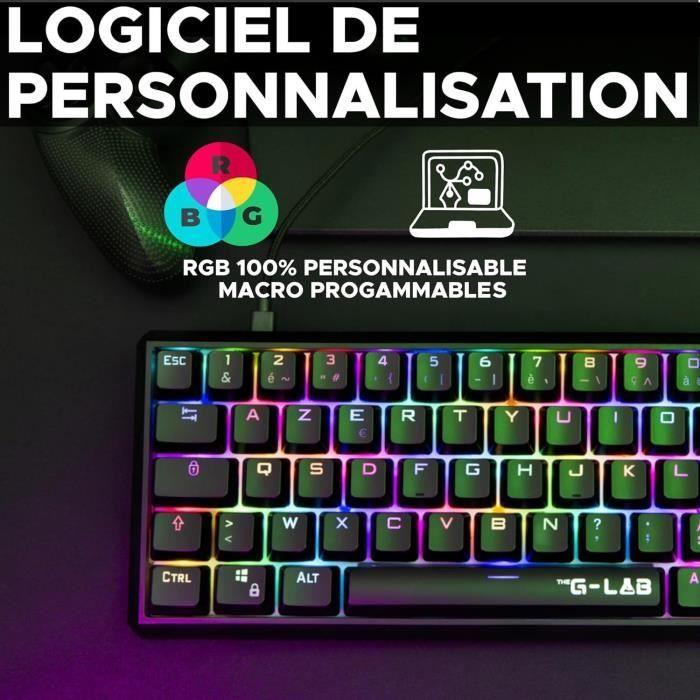 Clavier Gaming mécanique - THE G-LAB - KEYZ THALLIUM - Rouge THE G-LAB