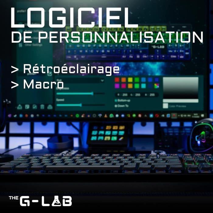 Clavier gaming filaire THE G-LAB Low Profil Switch - Rouge THE G-LAB