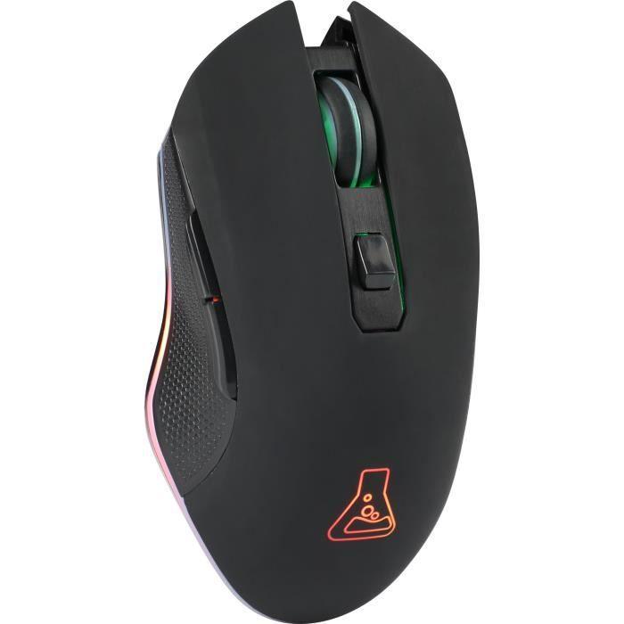 Souris Gaming Sans Fil rétroéclairée THE G-LAB 3200DPI - Noir THE G-LAB