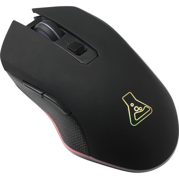 Souris Gaming Sans Fil rétroéclairée THE G-LAB 3200DPI - Noir THE G-LAB