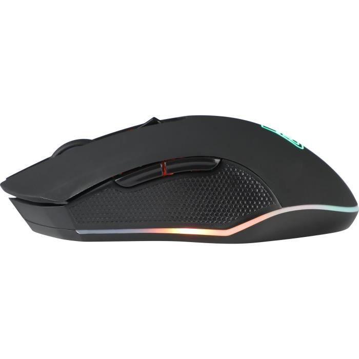 Souris Gaming Sans Fil rétroéclairée THE G-LAB 3200DPI - Noir THE G-LAB