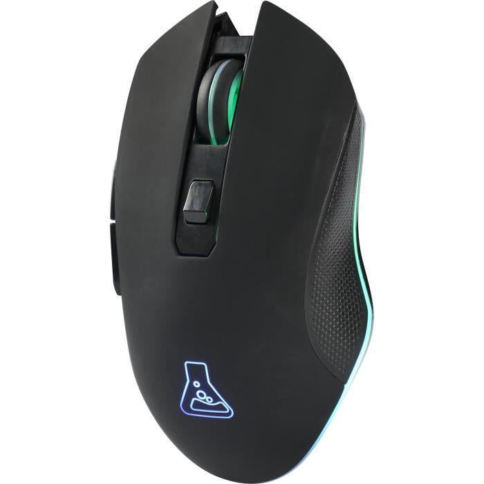 Souris Gaming Sans Fil rétroéclairée THE G-LAB 3200DPI - Noir THE G-LAB