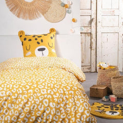 Parure de lit enfant TODAY Funny - 140x200 cm - 100% Coton - imprimé léopard TODAY