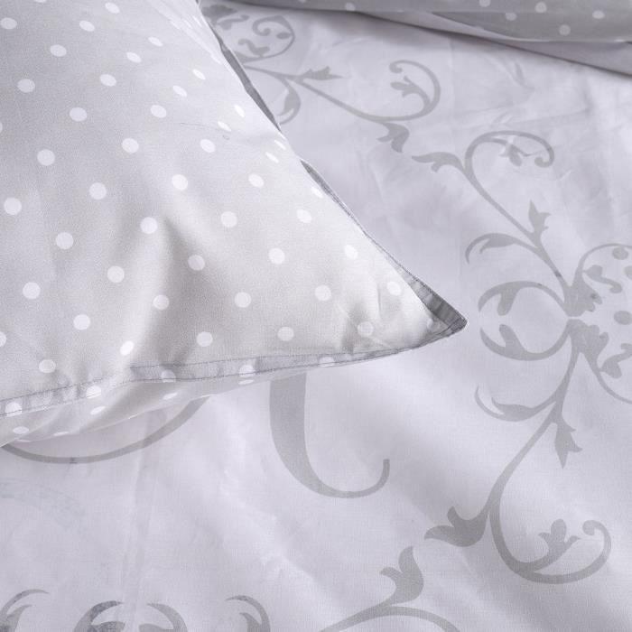 Parure de lit - TODAY - Sunshine - 123024 - 2 personnes - 240x260cm - Coton - Imprimé 15.30 TODAY