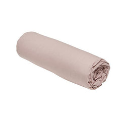 Drap housse TODAY Essential - 140 x 200+30 cm - 2 personnes - 100% Coton uni - Rose des sables TODAY