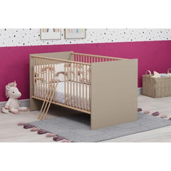 Chambre bébé Duo : Lit 70 x 140 cm + Commode a langer CLEVER - Cappuccino - TREND TEAM TRENDTEAM