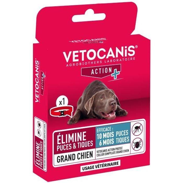 VETOCANIS Collier Anti-Puces et Anti-Tiques pour Grand Chien, longue durée VETOCANIS