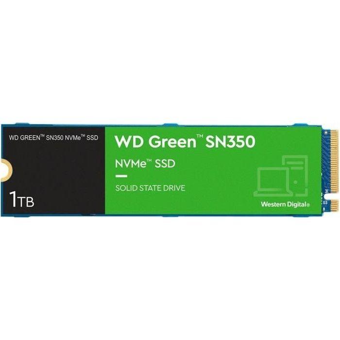 WESTERN DIGITAL - Green SN350 - Disque SSD Interne - 1 To - M.2 - WDS100T3G0C WESTERN DIGITAL