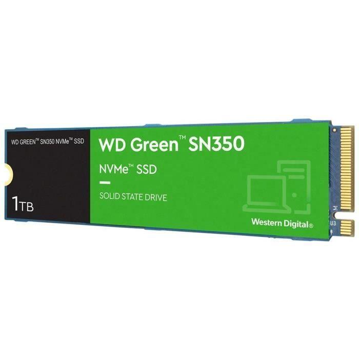 WESTERN DIGITAL - Green SN350 - Disque SSD Interne - 1 To - M.2 - WDS100T3G0C WESTERN DIGITAL