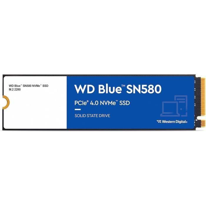 WESTERN DIGITAL - SN580 - Disque SSD interne  - NVME - 500Go WESTERN DIGITAL