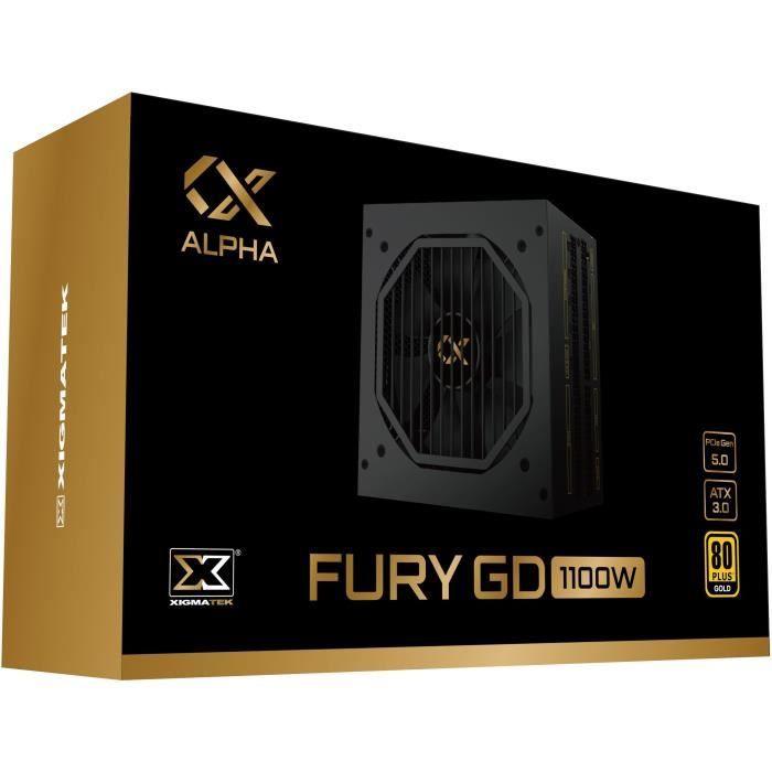 XIGMATEK Fury GD 1100W ATX 3.0 (80Plus Gold) - Alimentation PC - 1100W XIGMATEK