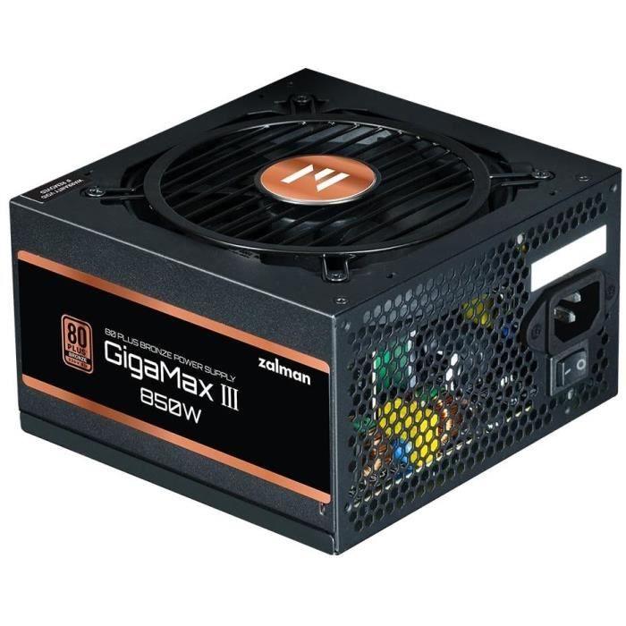 ZALMAN GigaMaxIII 850W v2 (80+Bronze) ATX3.0 - Alimentation PC - 850W ZALMAN