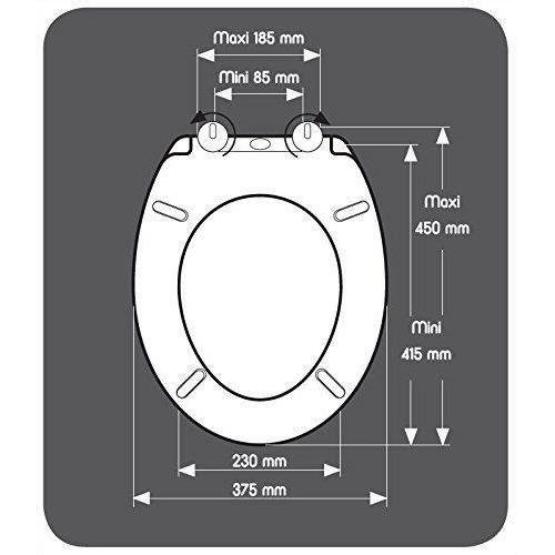 ABATTANT PRESTO CARBONE - THERMODUR - Paloma Tech